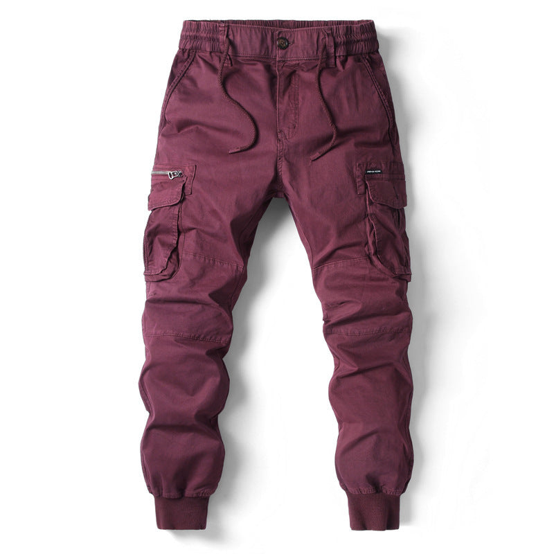 Herren Cargo-Jogginghose mit verstellbarem Bund und praktischen Taschen
