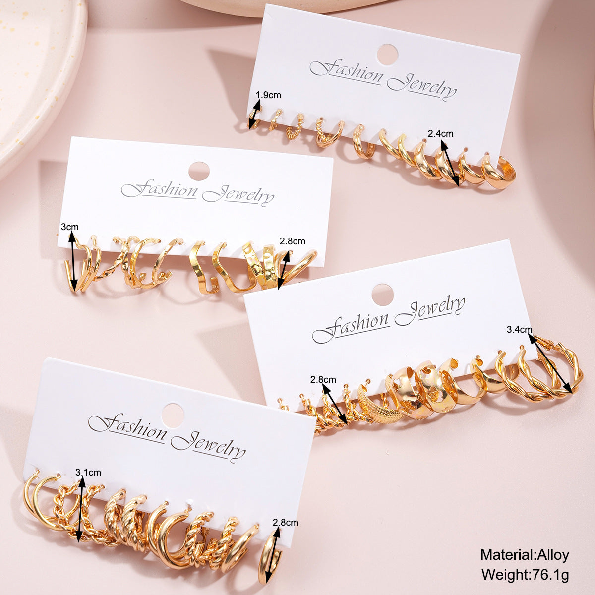 Damen Ohrringe Set mit vielseitigen Designs und eleganten Oberflächen Shop Nory