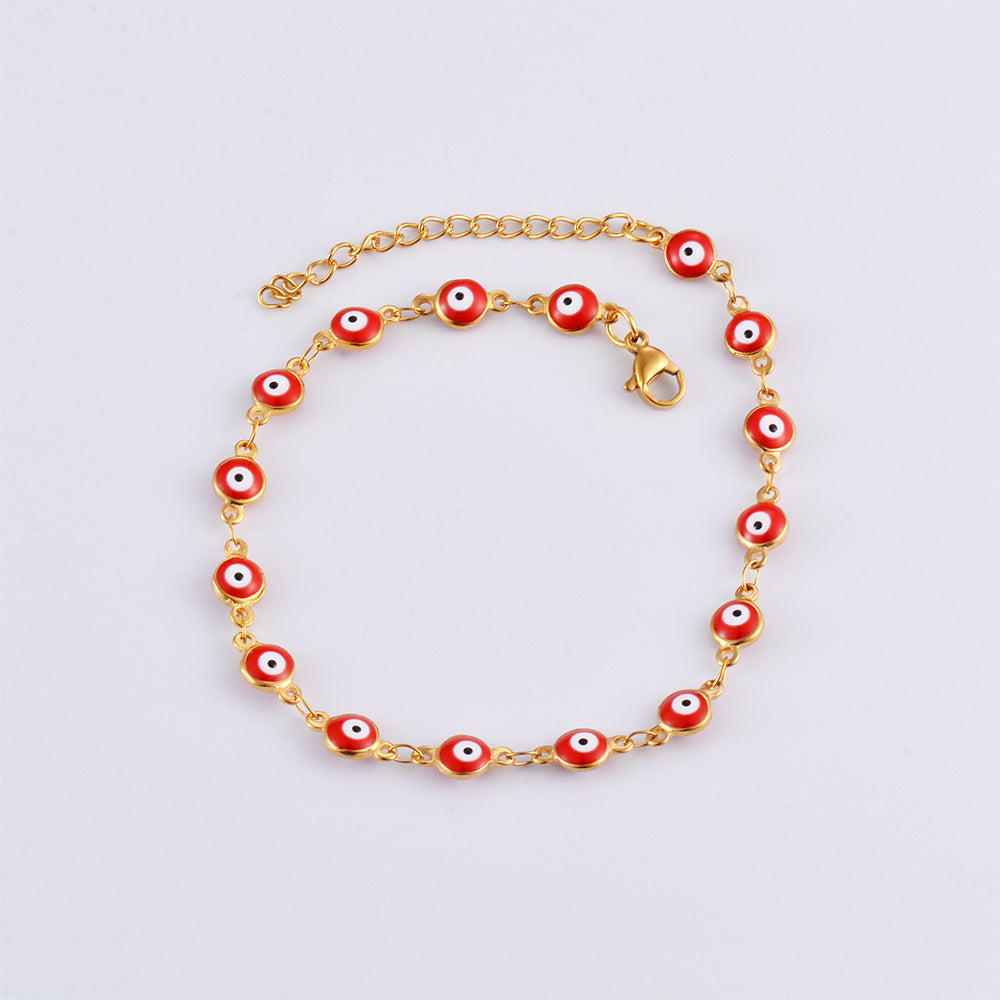 Damen Armband mit schützenden Augenmotiven und feinem Goldglanz Shop Nory