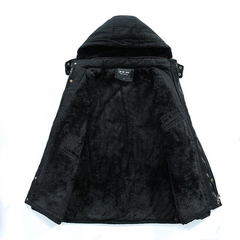 Herren City-Parka mit Teddyfutter, Kapuze und winddichter Innenleiste Shop Nory