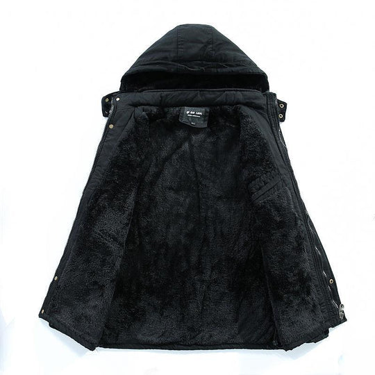 Herren City-Parka mit Teddyfutter, Kapuze und winddichter Innenleiste Shop Nory