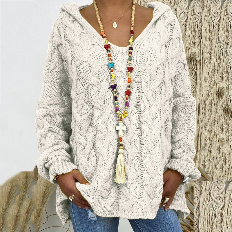 Gestrickter Hoodie
