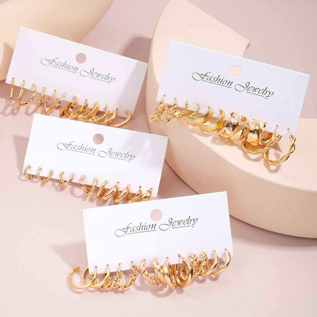 Damen Ohrringe Set mit vielseitigen Designs und eleganten Oberflächen Shop Nory