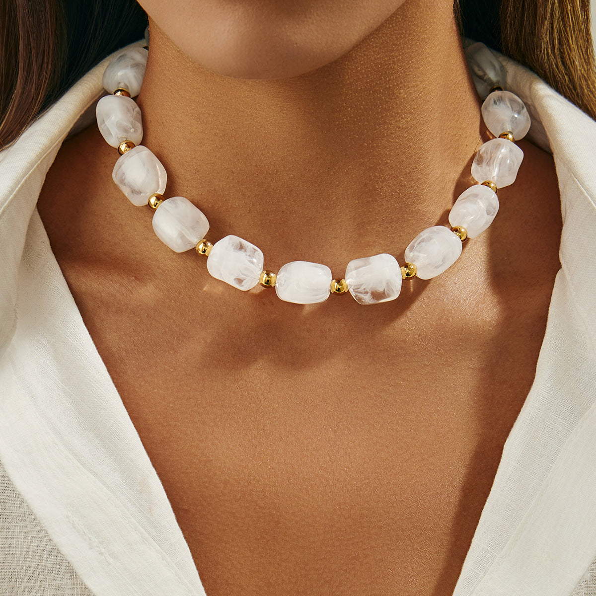 Damen Chunky Halskette aus hochwertigem Kaschmir Shop Nory