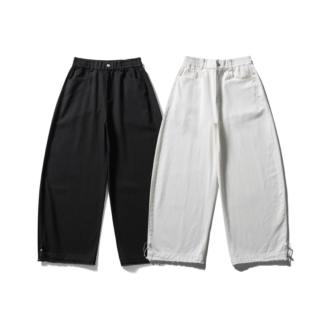 Damen Culotte-Hose im weiten Schnitt mit elastischem Bund und Kordelzug Shop Nory