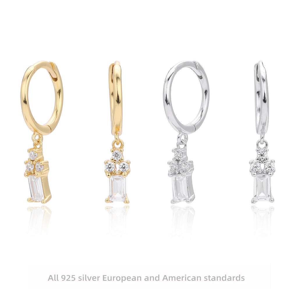 Damen Ohrhänger mit luxuriösen Zirkonen und hochwertigem 925 Sterling Silber Shop Nory
