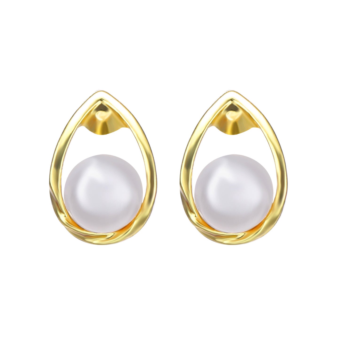 Damen Ohrringe mit eleganter Perlenfassung Shop Nory