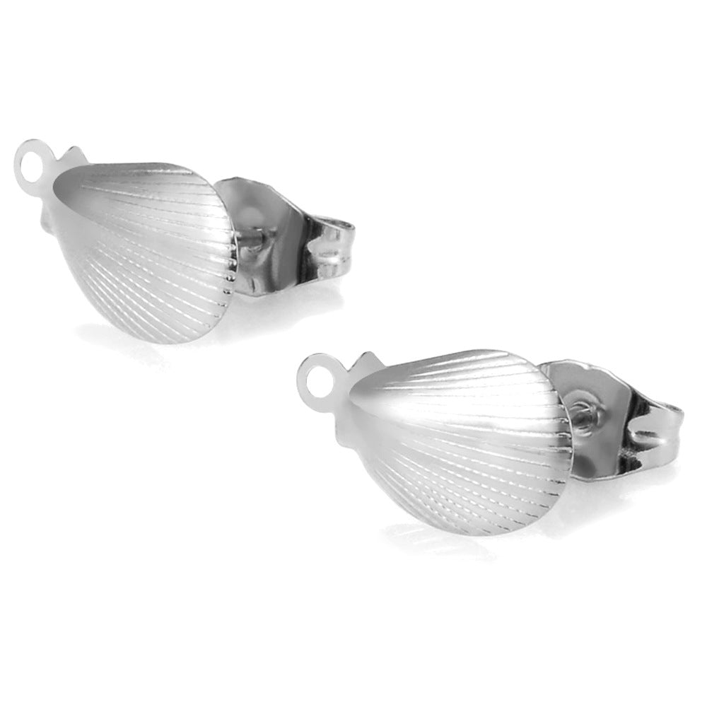 Damen Ohrstecker in Muschelform Shop Nory