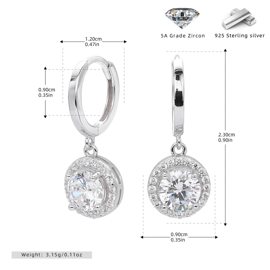 Damen Ohrringe mit funkelndem Zirkon und edlem Design Shop Nory