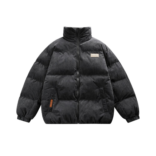 Unisex Boxy wattierte Kurzjacke mit hohem Funnelkragen und Teddy‑Fleece‑Optik Shop Nory