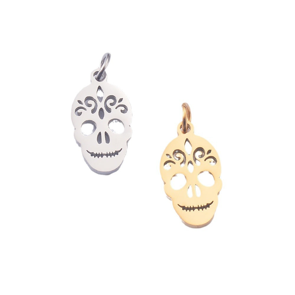 Damen Anhänger mit filigranem Totenkopfdesign Shop Nory
