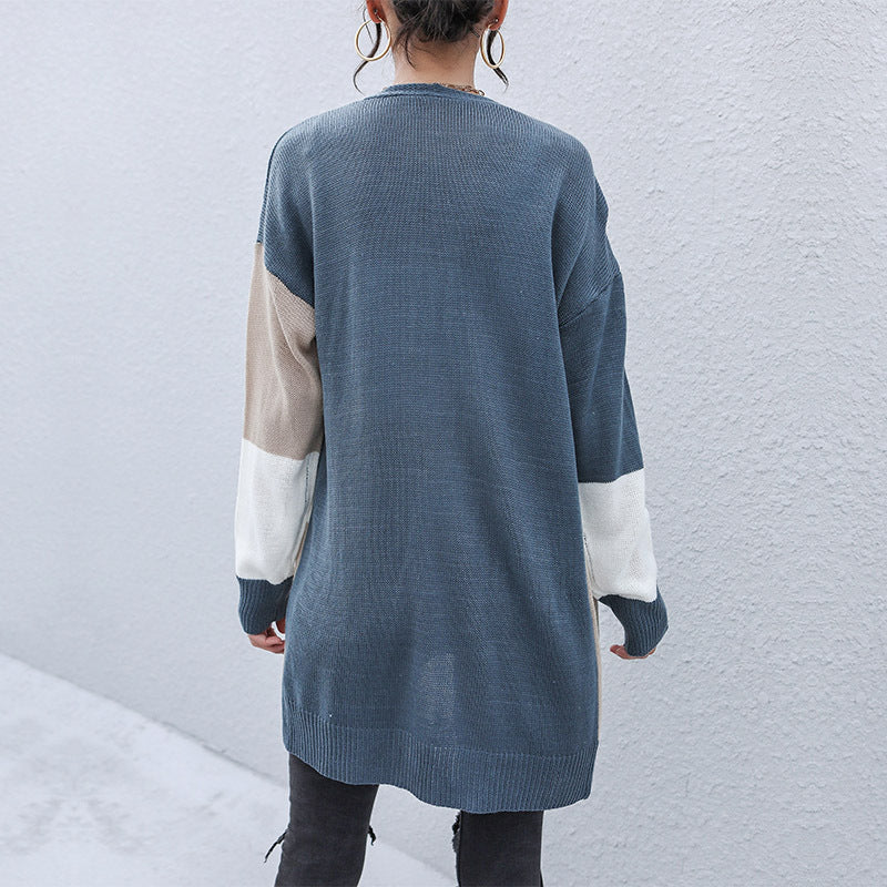 Damen Lässige Strickjacke mit geometrischem Design Shop Nory