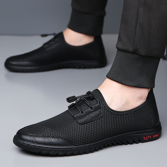 Herren Bequeme Mesh-Slipper mit elastischem Schnürsystem