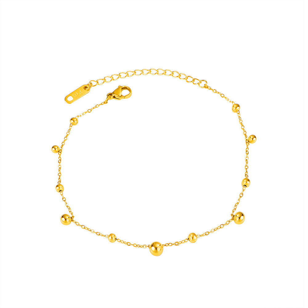 Damen filigrane Fußkette mit elegantem Kugeldesign Shop Nory