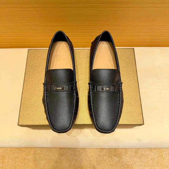 Herren Mokassins aus hochwertigem Leder mit eleganter Ziernaht Shopnory