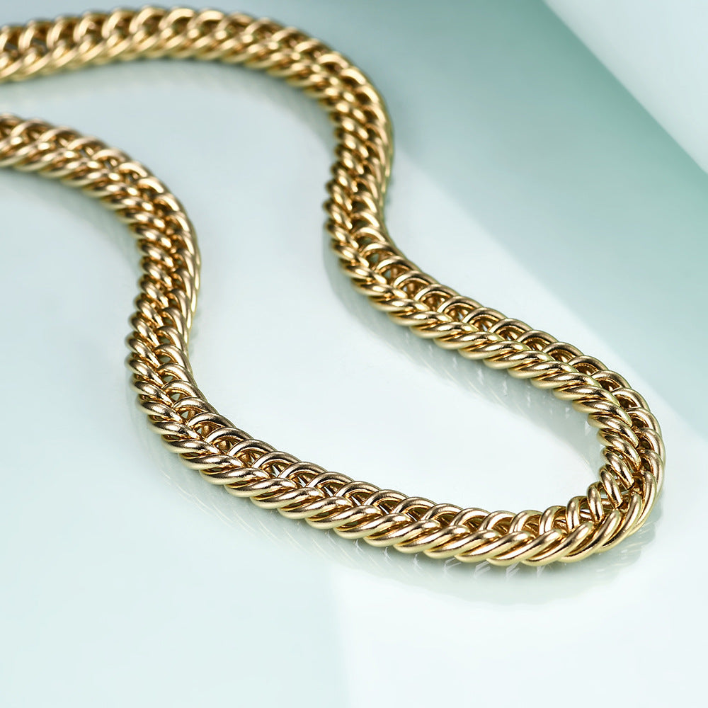 Damen Gliederkette aus hochwertigem Edelstahl mit sicherem Karabinerverschluss Shop Nory