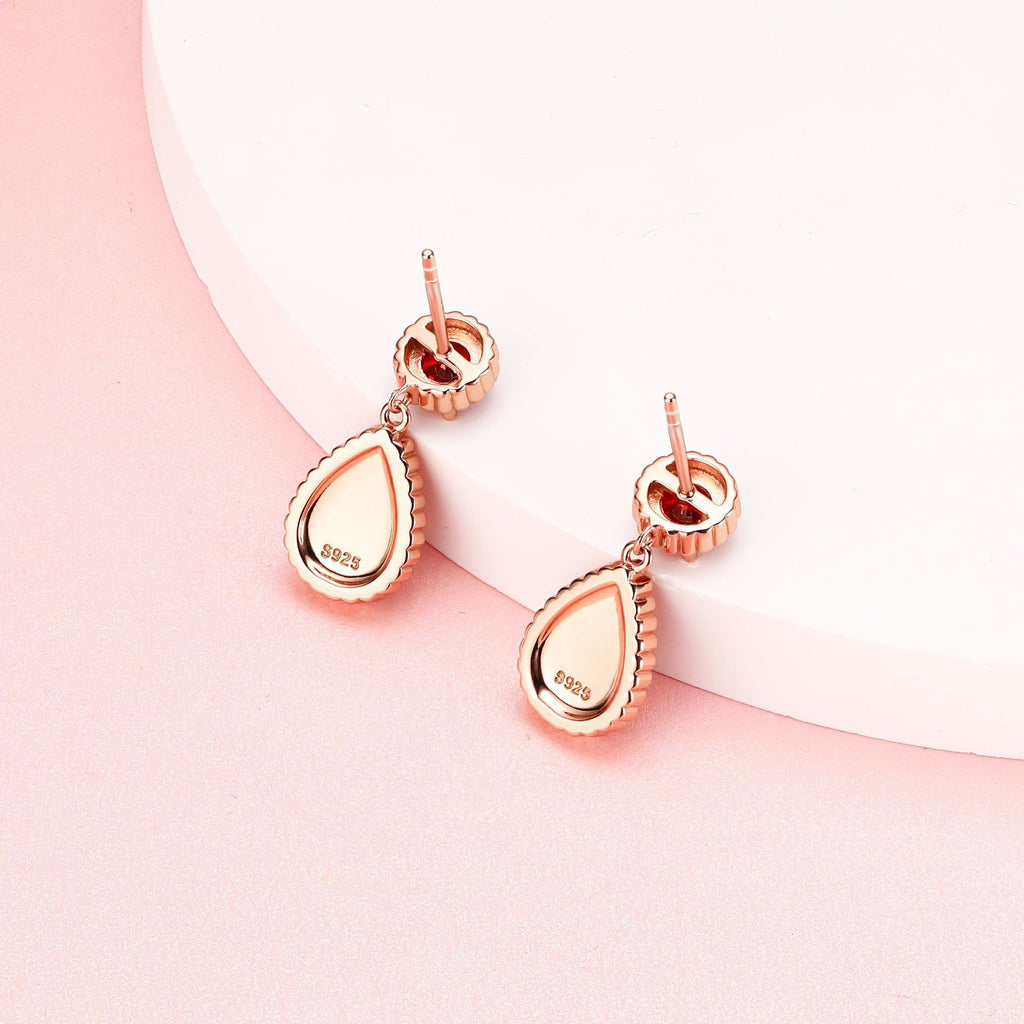 Damen Ohrringe mit funkelndem Kristallschmuck und tropfenförmigem Design Shop Nory