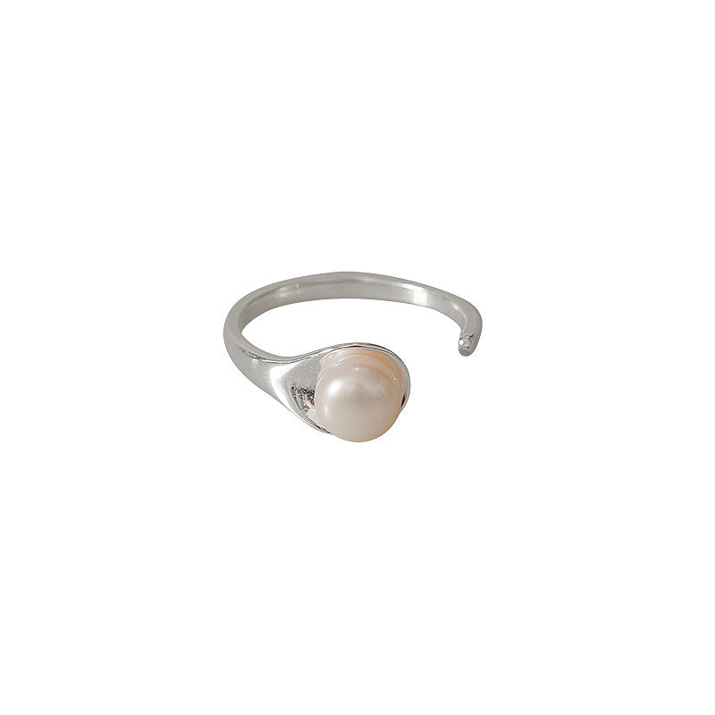Damen Zierlicher Ring mit Perlenakzenten Shop Nory