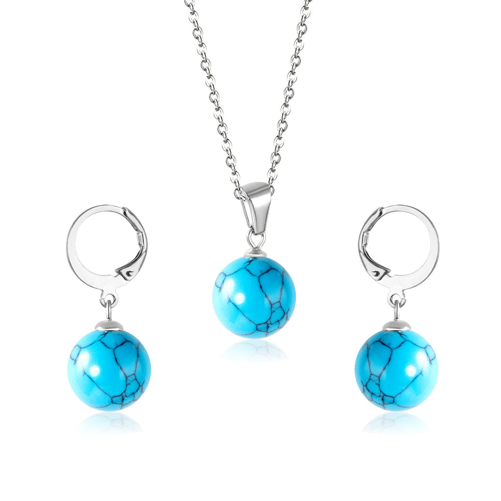 Damen Schmuckset mit eleganten Perlenanhängern Shop Nory