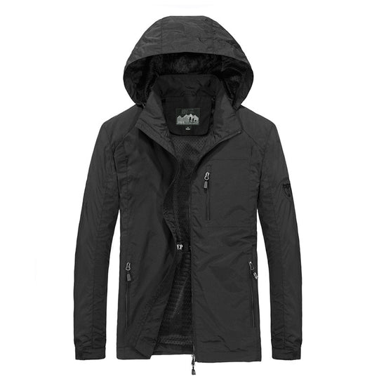 Herren Multifunktionale Outdoorjacke mit verstellbarer Kapuze Shop Nory