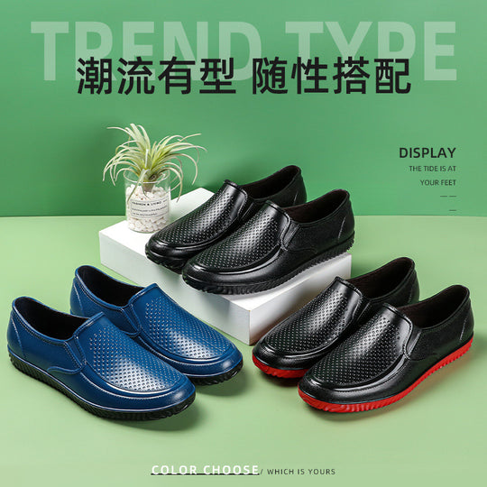 Herren Elegante perforierte Slip-On Halbschuhe mit rutschfester Profilsohle Shop Nory
