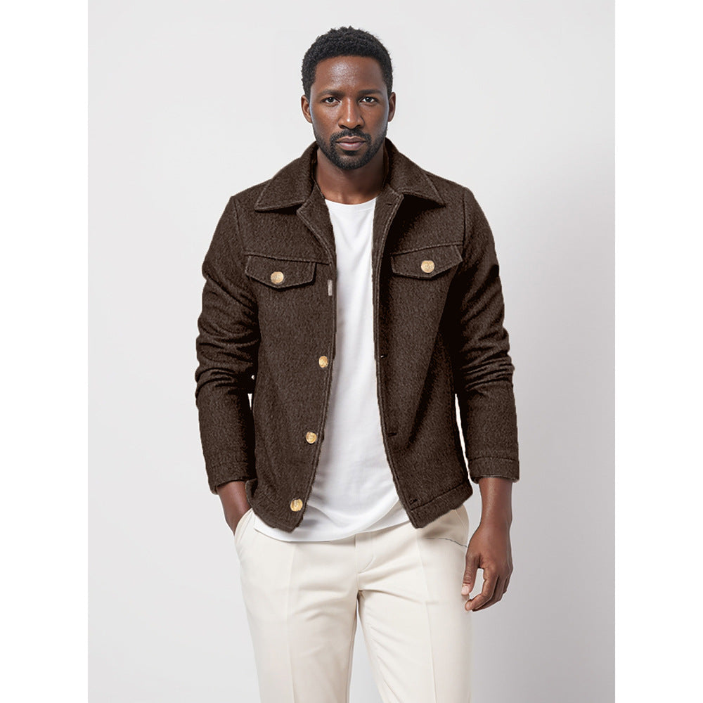 Herren Übergangsjacke im modernen Denim-Stil