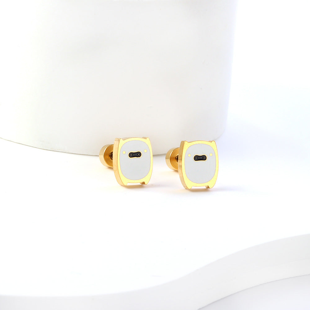 Damen Ohrstecker im modernen Kinderwagen-Design Shop Nory
