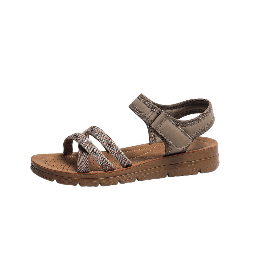 Damen Freizeitsandalen mit verstellbarem Riemendesign und rutschfester Sohle Shopnory
