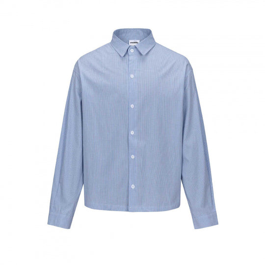 Unisex Kastenförmiges Overshirt im Boxy‑Cut mit feinem Vichy‑Karo und Hemdkragen Shop Nory