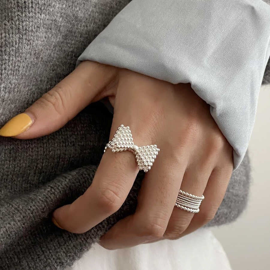 Damen Offener Ring mit elegantem Schleifen-Design Shop Nory