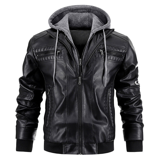 Warme Lederjacke für Männer