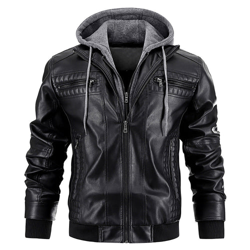 Warme Lederjacke für Männer