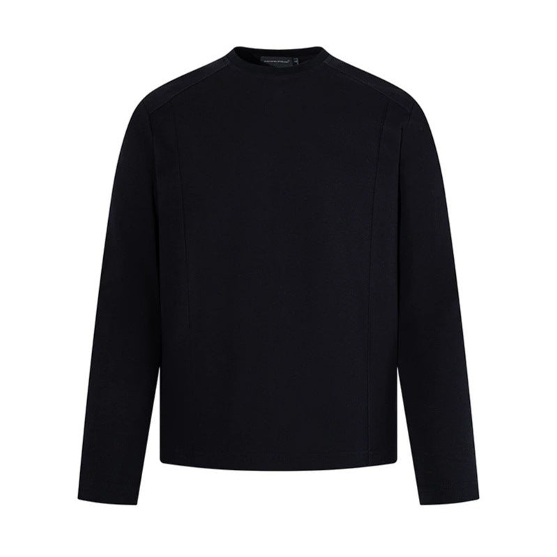 Herren Langarmshirt mit Rundhalsausschnitt aus meliertem Baumwollmix Shop Nory