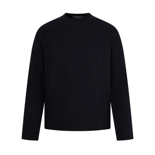 Herren Langarmshirt mit Rundhalsausschnitt aus meliertem Baumwollmix Shop Nory