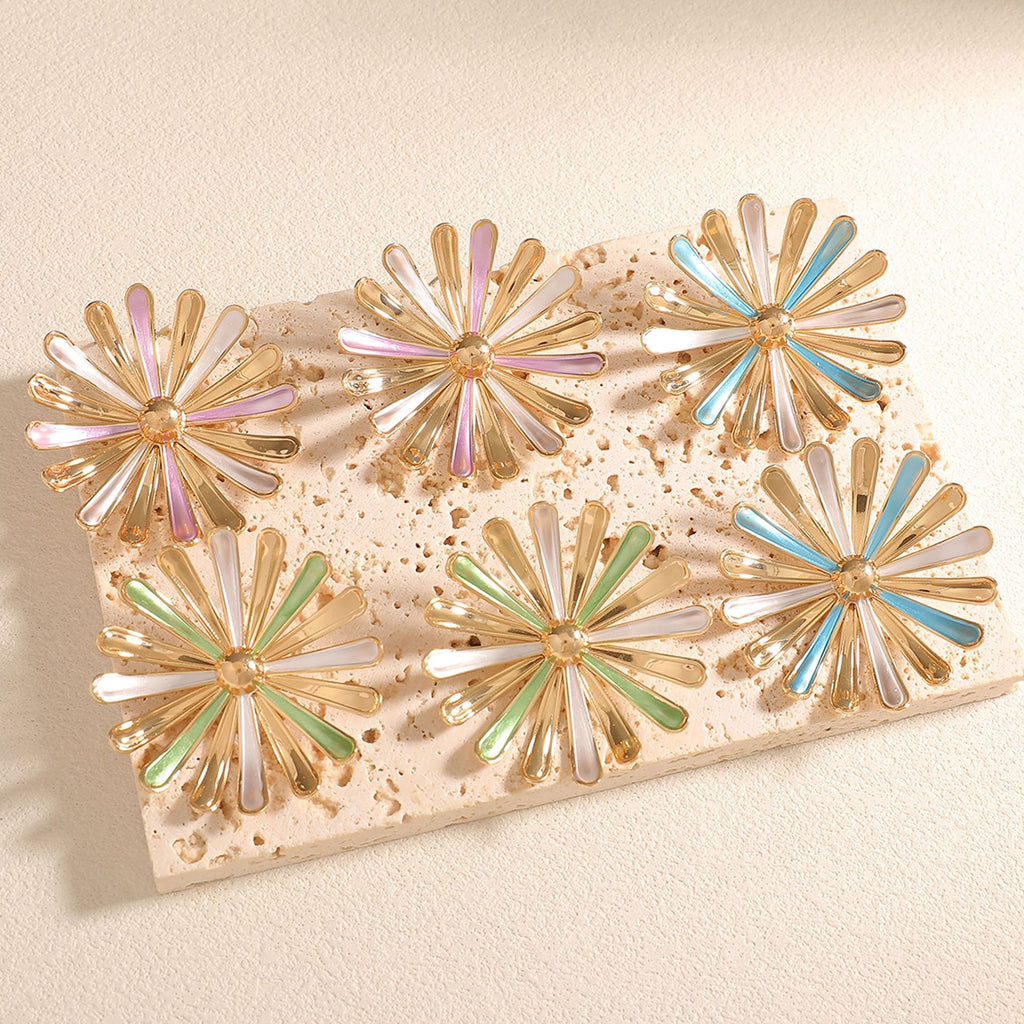 Damen Ohrringe im floralen Sonnenblumen-Design Shop Nory