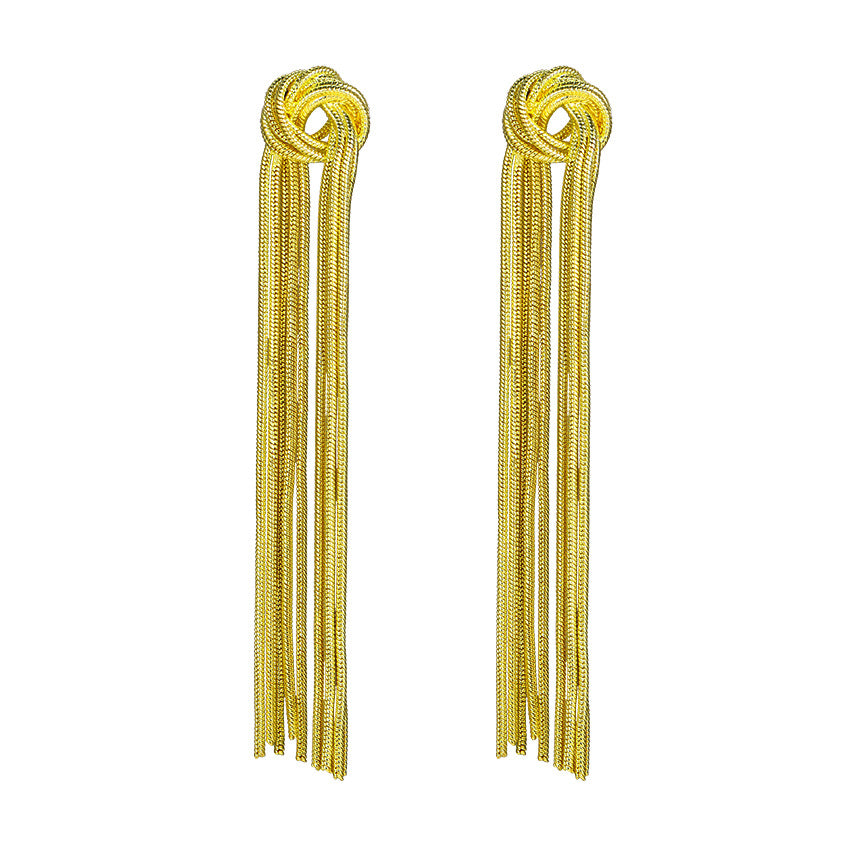 Damen Statement-Ohrringe mit fransigen Akzenten Shop Nory