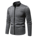 Herren Fleecejacke mit hoher Stehkragen und durchgehendem Reißverschluss