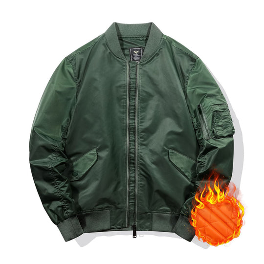 Herren Kurzblouson Bomberjacke mit gesteppter Thermofütterung, Nylon‑Shell und Ärmeltasche Shop Nory