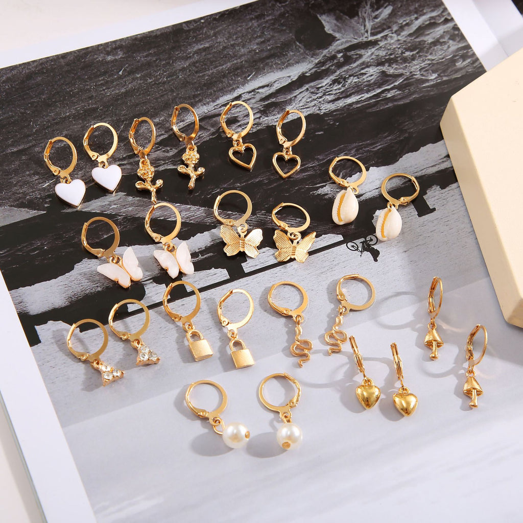 Damen Ohrringe-Set mit vielseitigen Anhängern und eleganten Designs Shop Nory