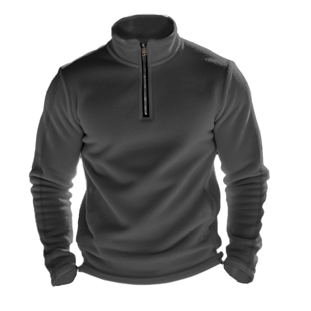 Herren nan funktionaler Fleecepullover mit Halbzip, Stehkragen und Raglanärmeln Shop Nory