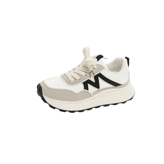 Damen Plateau-Sneaker mit kontrastierendem V-Design, dicker Profilsohle und gepolstertem Komfortkragen Shop Nory