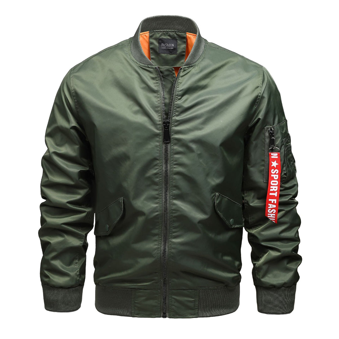 Herren Pilot‑Bomber mit Ärmel‑Organizer, Utility‑Taschen und Rippbündchen Shop Nory