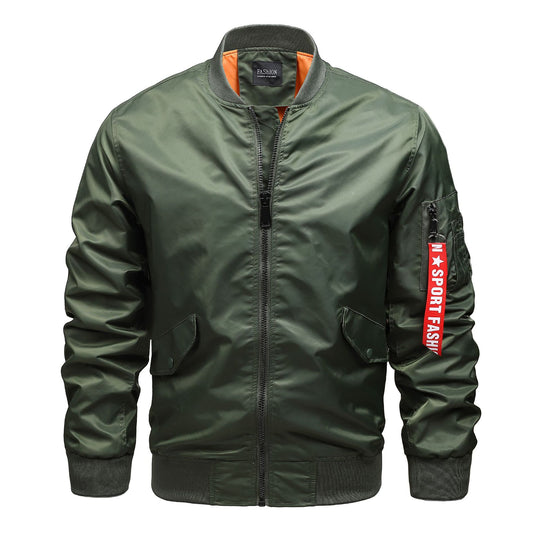 Herren Pilot‑Bomber mit Ärmel‑Organizer, Utility‑Taschen und Rippbündchen Shop Nory
