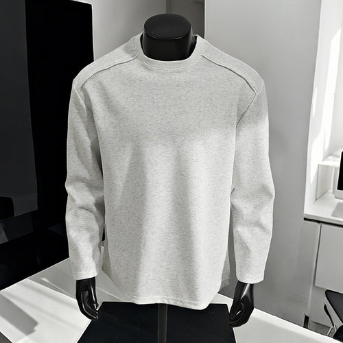Herren Relaxed-Fit Baumwollmix Crewneck-Sweatshirt mit Raglannähten und melierter Struktur Shop Nory