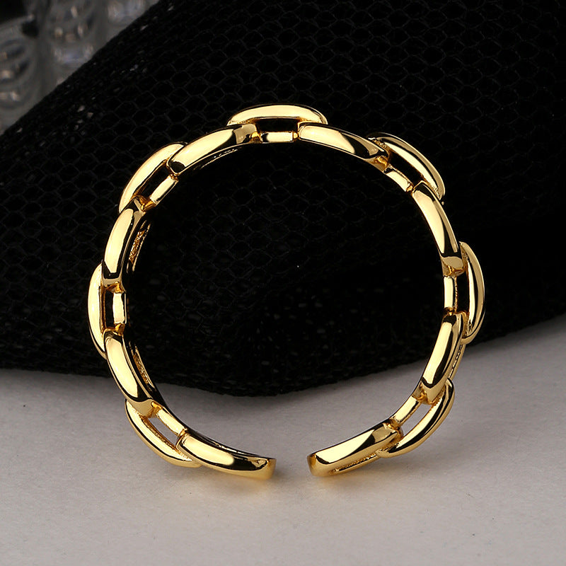 Damen Offener Ring mit stilvollem Kettendesign Shop Nory