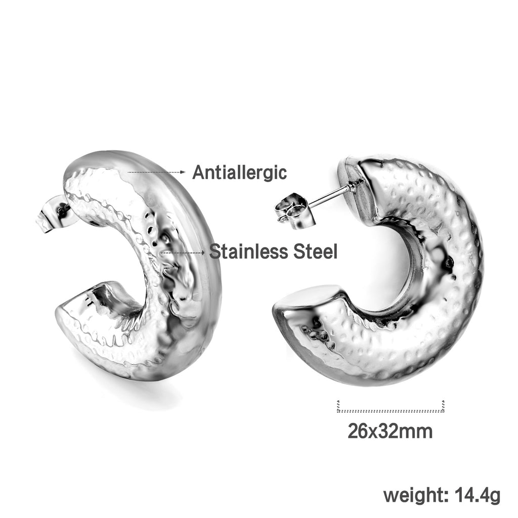 Damen Hängende Edelstahl Ohrstecker mit antiallergischer Beschichtung Shop Nory