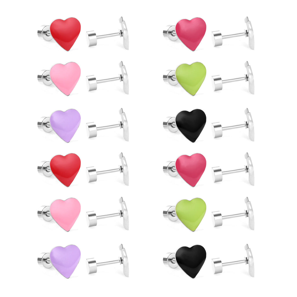 Damen Ohrstecker mit bunten Blütenmotiven aus hochwertigem Edelstahl Shop Nory