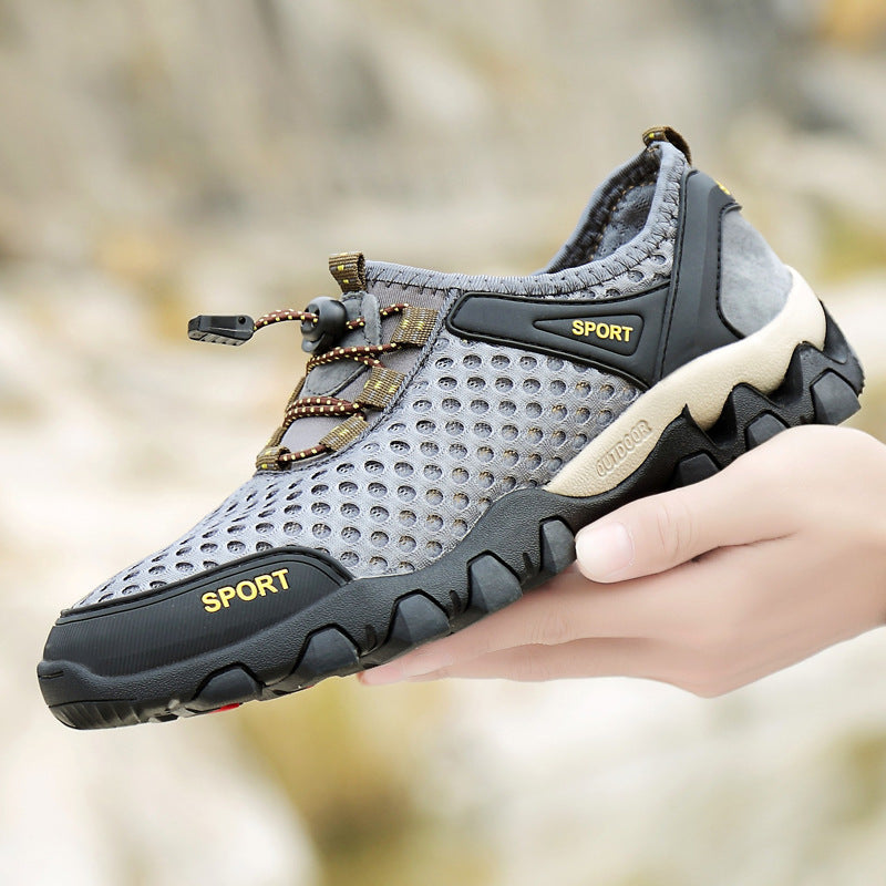 Damen Atmungsaktive und rutschfeste Sportschuhe mit elastischem Schnellschnürsystem