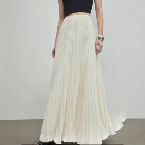 Damen Plissee Maxirock Shop Nory