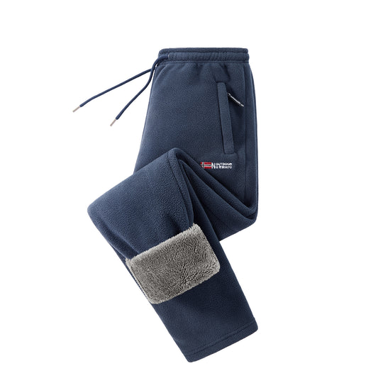 Damen Fleece-Jogginghose mit Teddy-Innenfutter und Reißverschlusstaschen Shop Nory
